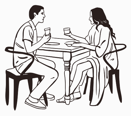 Share — illustration from the Not-A-Salami insert card